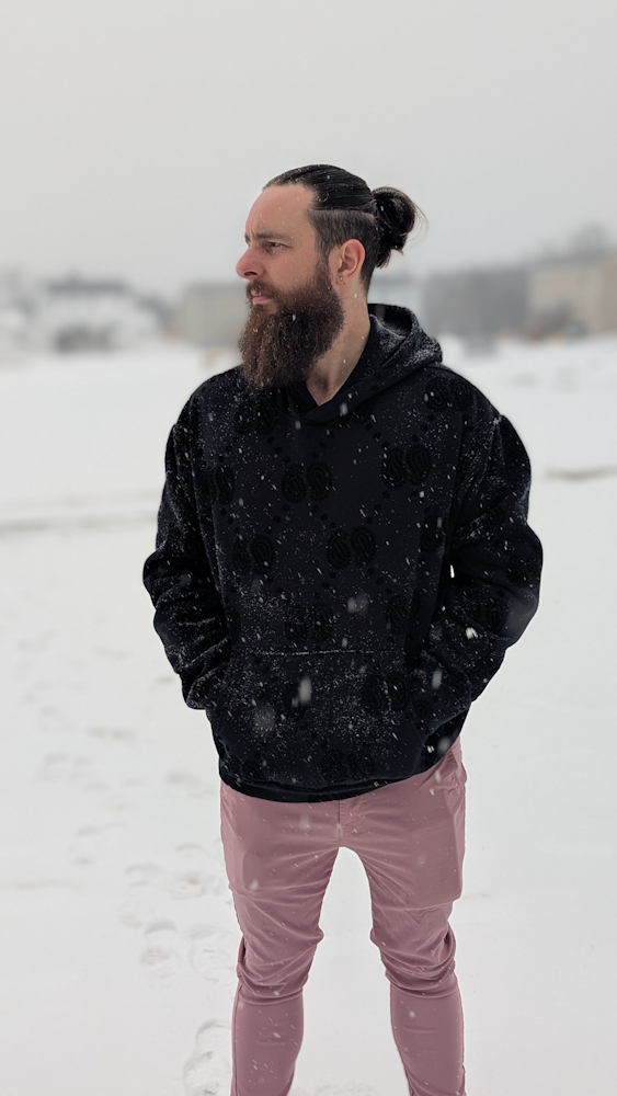 Eric Veta in the snow